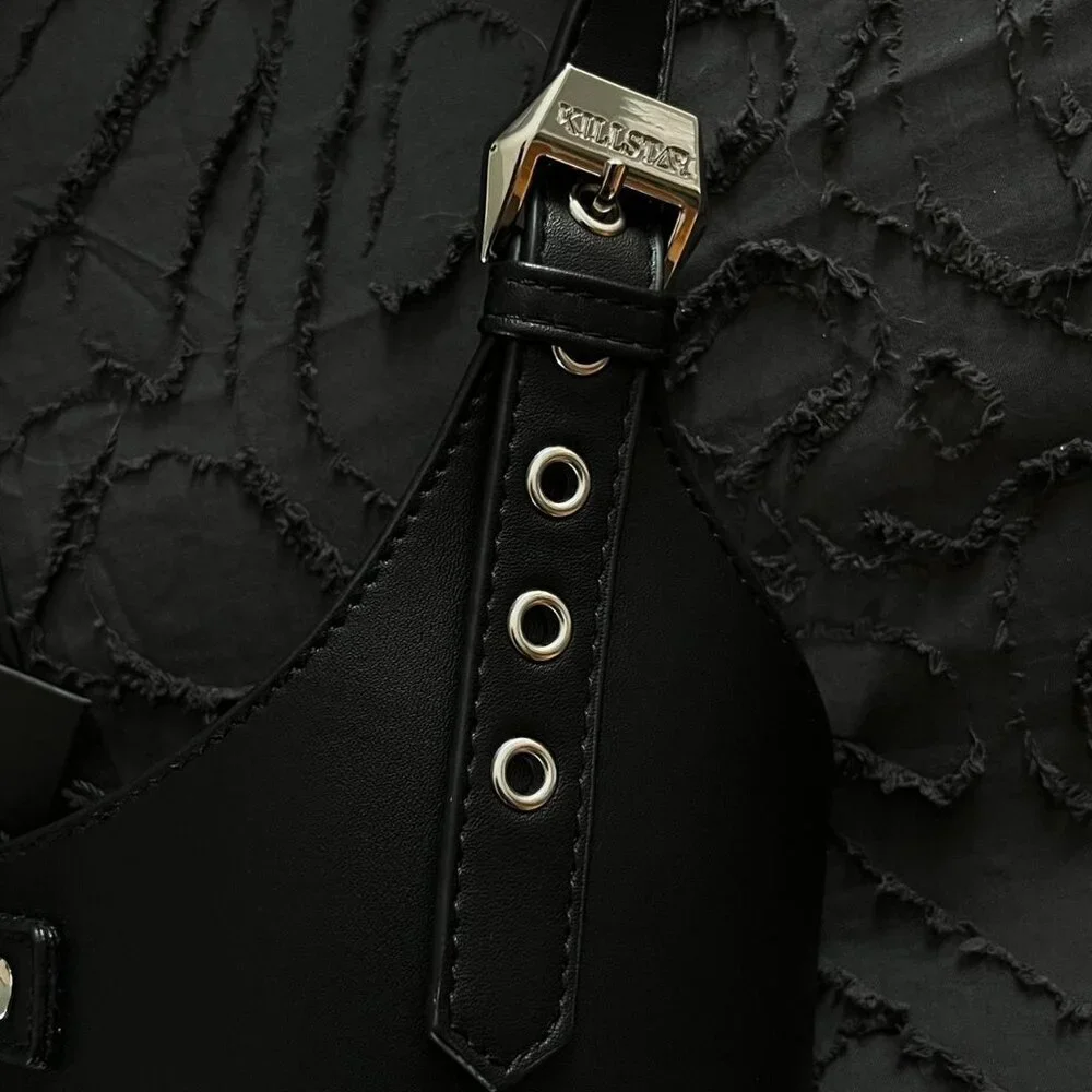 Killstar Ember Pit Black and Silver Underbust Harness - Picture 6 of 6